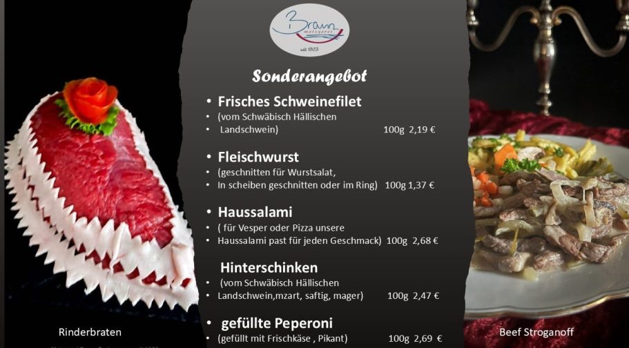 Sonderangebot mit Landjäger im Winterlichen Schwarzwald