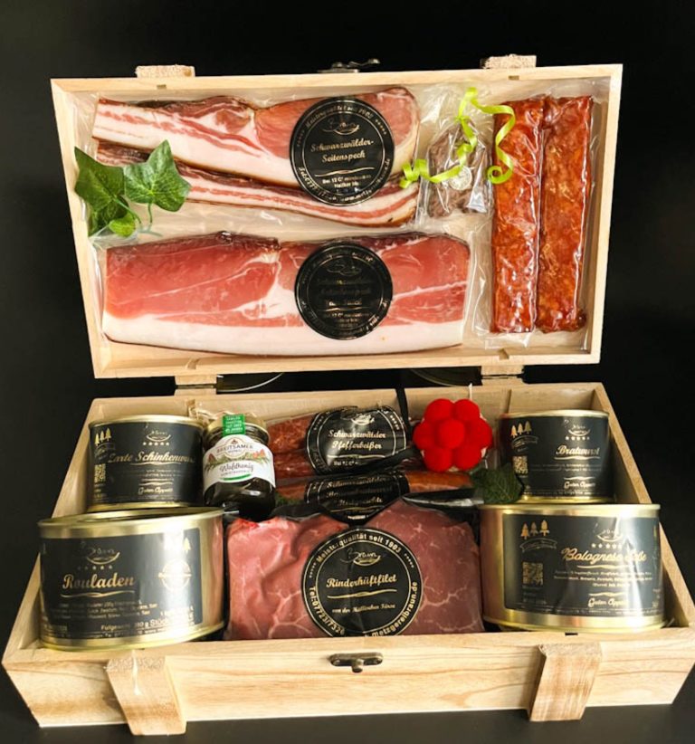 Bratwurst, Schinkenspeck, Honigschnaps, Landjäger
